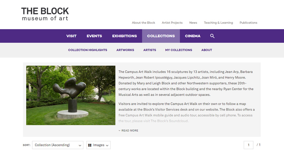 The Block Museum of Art showcases its virtual museum collections with eMuseum | Gallery Systems