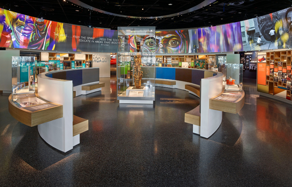 Cultural Expressions exhibit at NMAAHC. Photo credit: Alan Karchmer/NMAAHC. Courtesy of the NMAAHC.