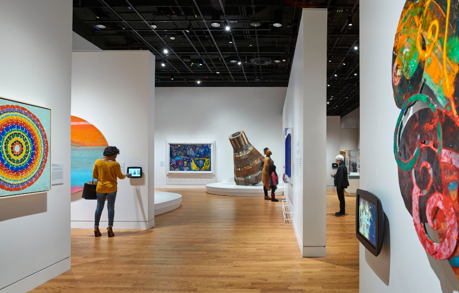 Visual Arts exhibit at NMAAHC. Photo credit: Alan Karchmer/NMAAHC. Courtesy of the NMAAHC.