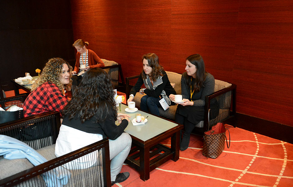 Conference Attendees gather for a coffee Break at CI 2019 Dublin