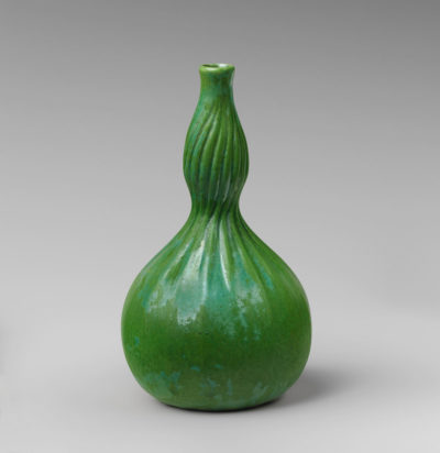 Green ceramic vase by Tiffany Furnaces | Charles Hosmer Morse Museum of American Art | Gallery Systems