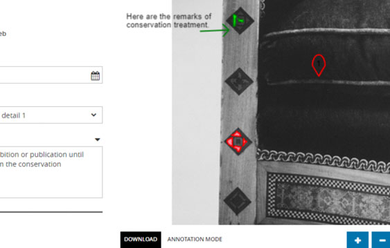 Conservation Annotation | History Collections | Gallery Systems