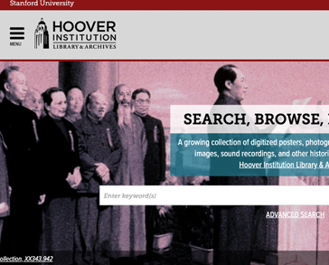 Hoover Institution Library and Archives | eMuseum Online Collections Software Portfolio | Gallery Systems