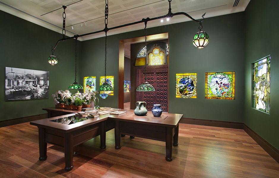 Living room at Louis Comfort Tiffany’s Laurelton Hall | Charles Hosmer Morse Museum of American Art | Gallery Systems